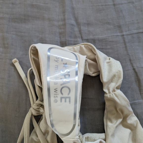 L*Space Shimmer Dawn Amal Bikini Set Bone Cream - Picture 5 of 11